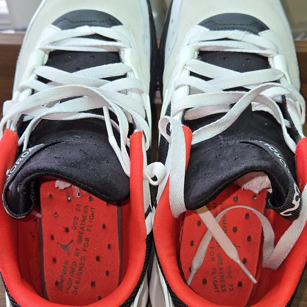 Jordan Air NFH White Chile Red Sneakers 10.5m